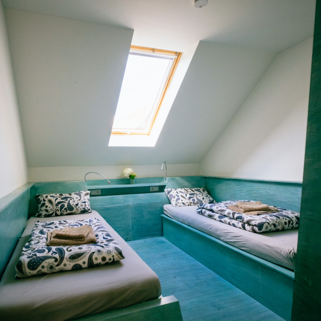 Beispiel-Doppelzimmer im Seminarhaus Taubenblau